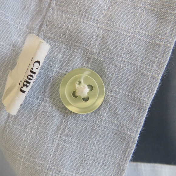 Old Navy* Men's Short Sleeve Button Down Curved Hem Checkered Shirt~ Size Large - Picture 4 of 11